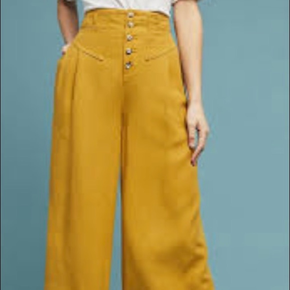 Anthropologie Oceanside Wide-leg Pants